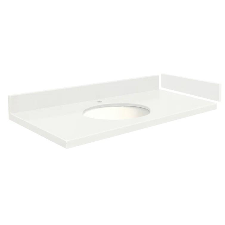 Madison 31'' Granite Single Bathroom Vanity Top with Sink