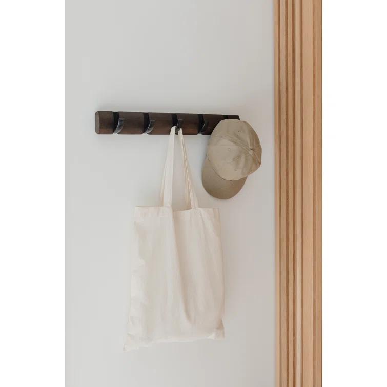 Umbra Flip Solid Wood Wall 8 - Hook Wall Mounted Coat Rack