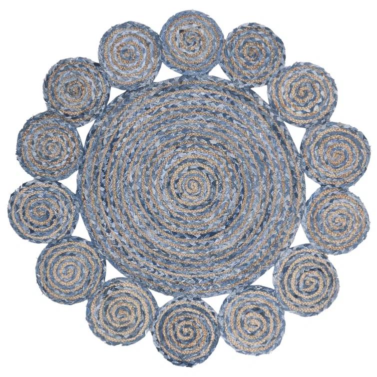 Zeitler Hand Woven Jute, Cotton Rug