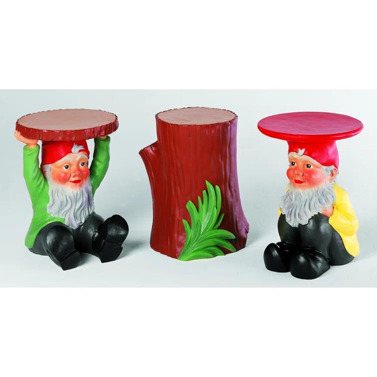 Gnomes Plastic Accent Stool