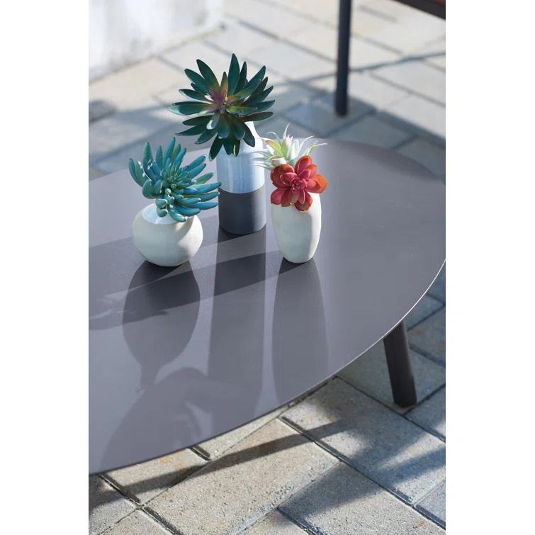 Oxford Garden Eiland Powder Coated Aluminum Outdoor Dining Table