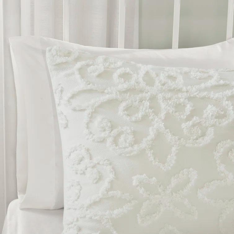 Kelly Clarkson Home Emberly Tufted Cotton Chenille Duvet Cover Set