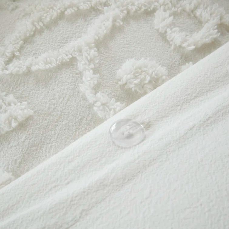 Kelly Clarkson Home Emberly Tufted Cotton Chenille Duvet Cover Set
