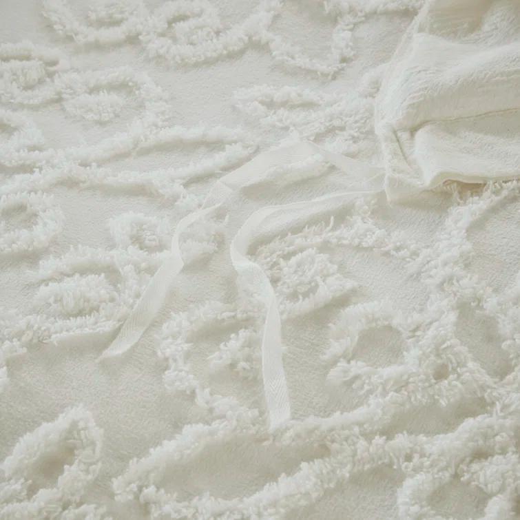 Kelly Clarkson Home Emberly Tufted Cotton Chenille Duvet Cover Set