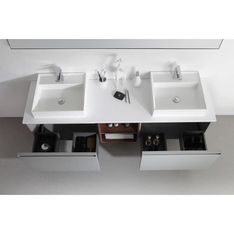 Shelley 72.05'' Double Bathroom Vanity