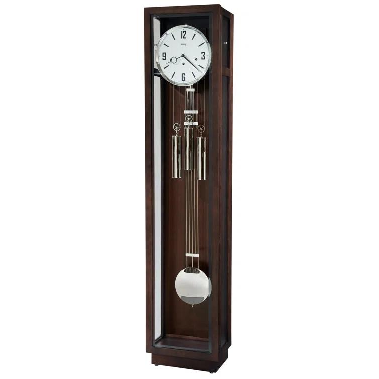 Howard Miller® Rutland 80'' H Solid + Manufactured Wood Grandfather Clock with Adjustable Chime Volume