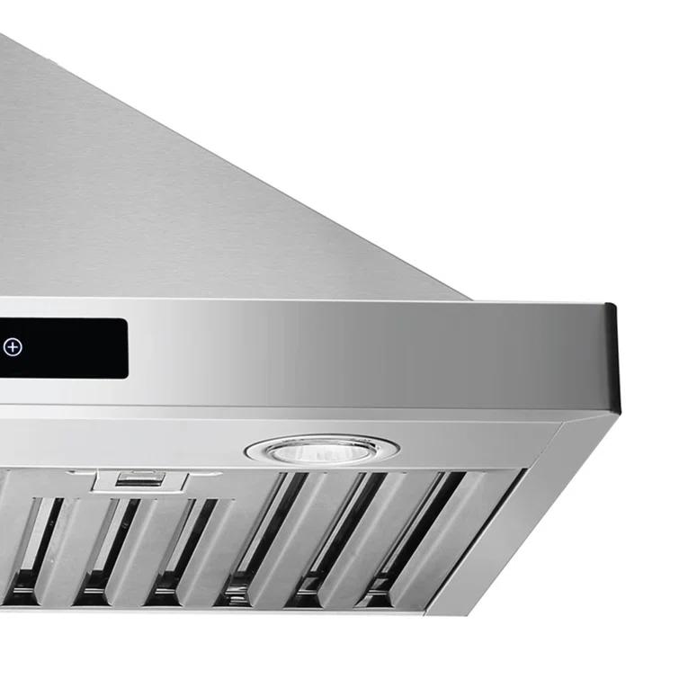 CAVALIERE 30" inch 462 CFM Convertible Digital Wall Mount Range Hood Included Charcoal Filter in Stainless Steel