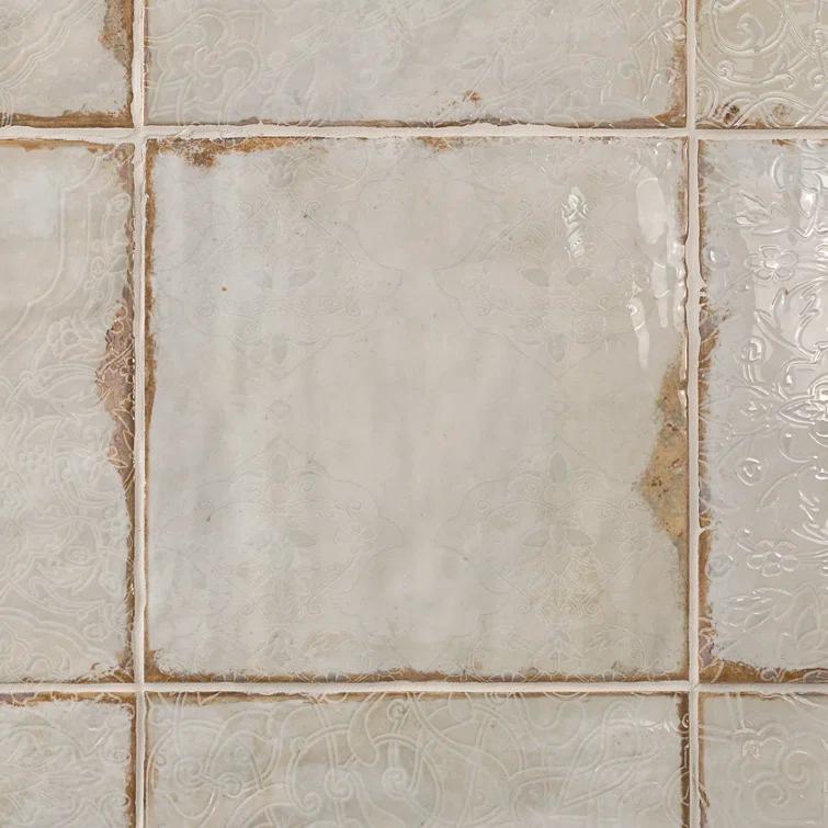 Angela Harris Harbour Tirreno Décor 8" x 8" Ceramic Floor and Wall Tile