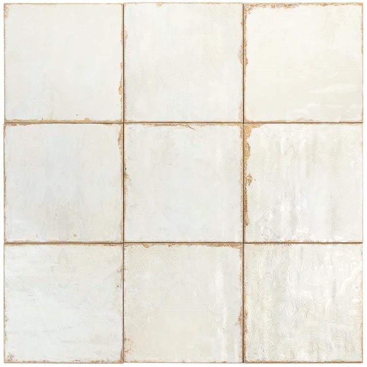 Angela Harris Harbour Tirreno Décor 8" x 8" Ceramic Floor and Wall Tile