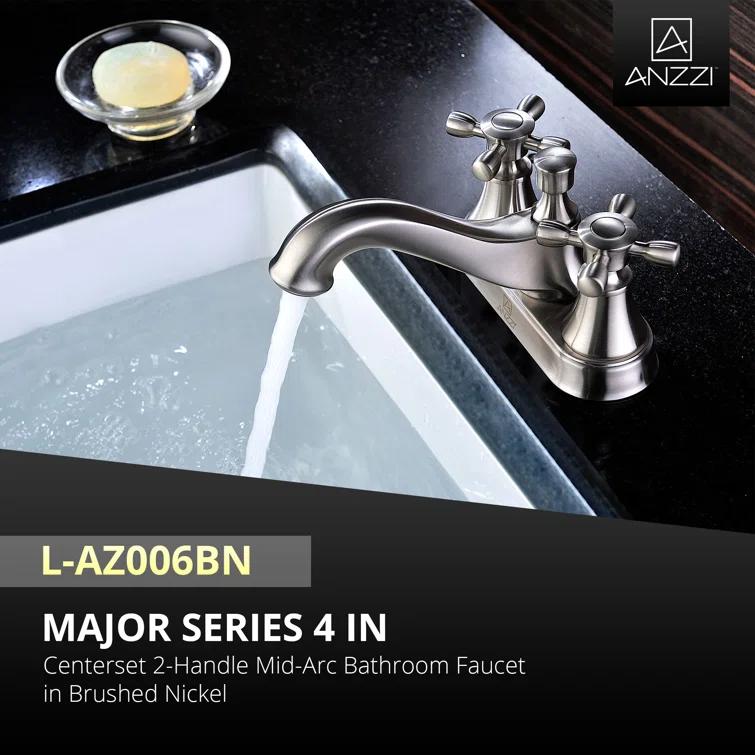 Major Centerset 2-handle Bathroom Faucet with Drain Assembly