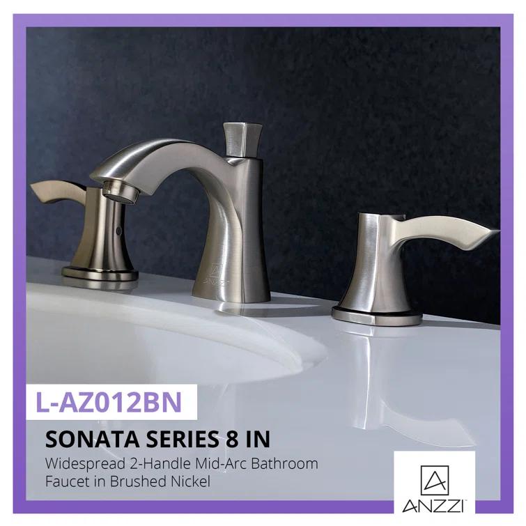 Sonata Widespread 2-handle Bathroom Faucet with Drain Assembly