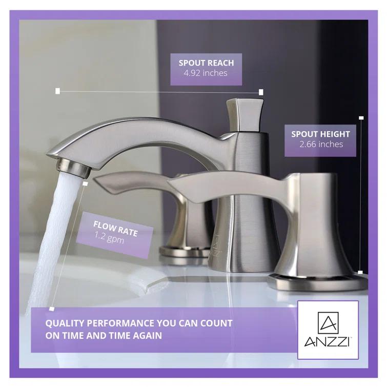 Sonata Widespread 2-handle Bathroom Faucet with Drain Assembly