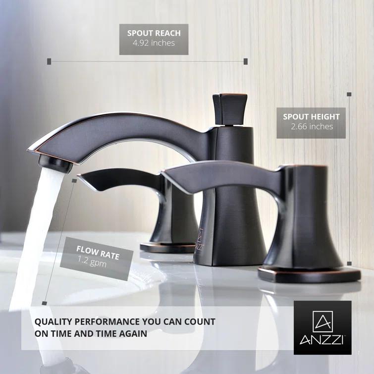Sonata Widespread 2-handle Bathroom Faucet with Drain Assembly