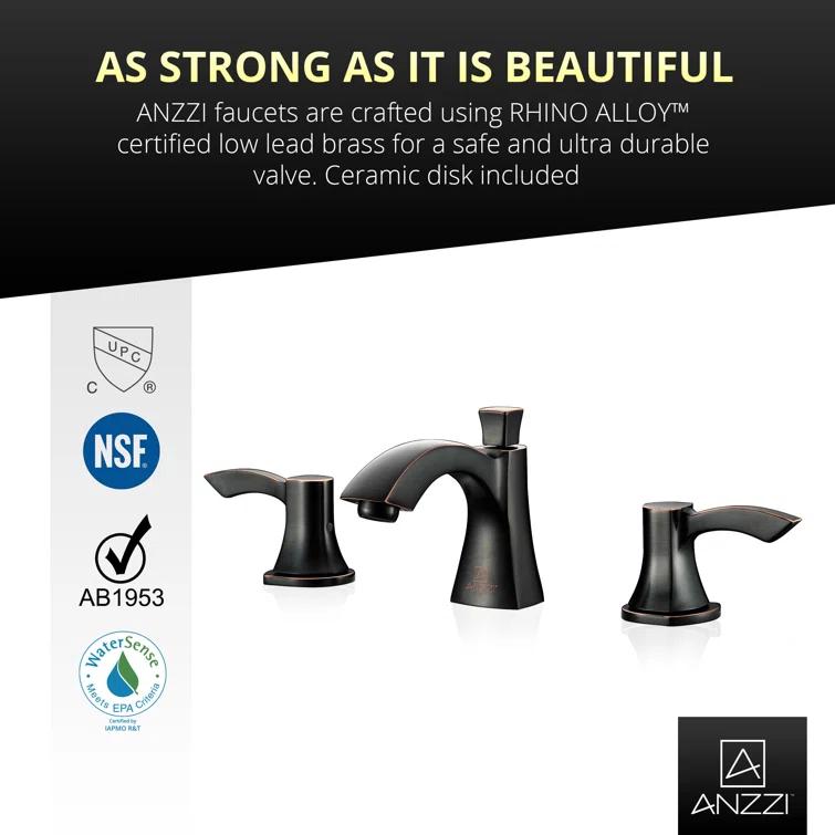 Sonata Widespread 2-handle Bathroom Faucet with Drain Assembly