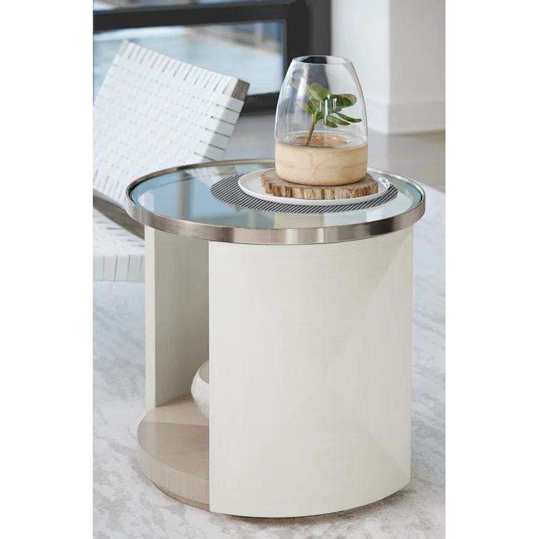 Axiom Glass Tray Top End Table