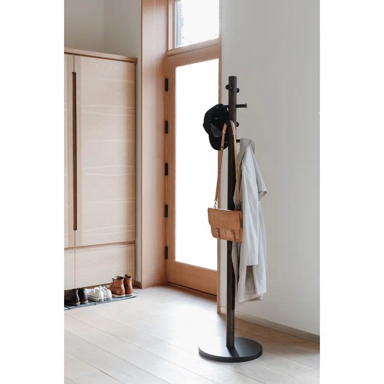 Pillar 8 - Hook Freestanding Solid Wood Coat Rack
