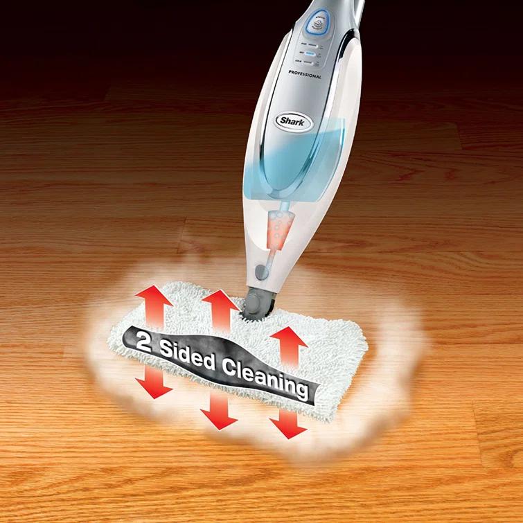 Shark Professional Steam Pocket Mop Hard Floor Cleaner, With Rectangle Head and 2 Washable Pads, Easy Maneuvering, Quick Drying, Soft-Grip Handle and Powerful Steam, S3601D