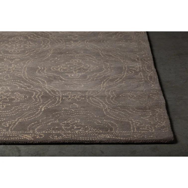 Hailee Wool Damask Indoor Rug