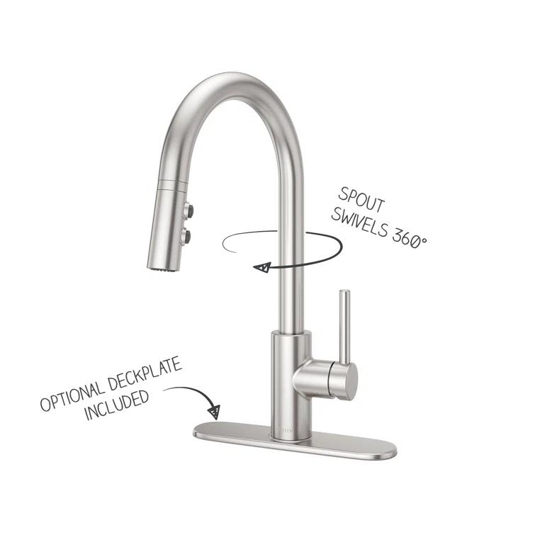 Stellen Pull Down Single Handle Kitchen Faucet