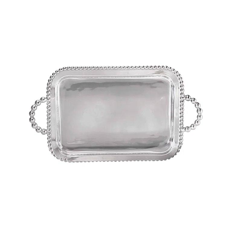 Mariposa String Of Pearls Aluminum Tray