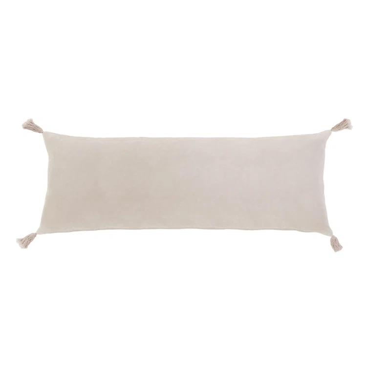 Bianca Velvet Pillow by Pom Pom at Home - Blush / Lumbar