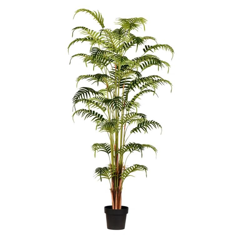 Birch Lane™ Madie 70" Artificial Potted Fern Palm Real Touch Leaves