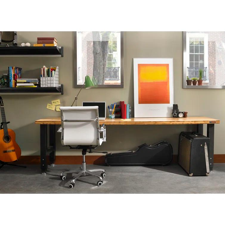 Adjustable Height Hardwood Workbench