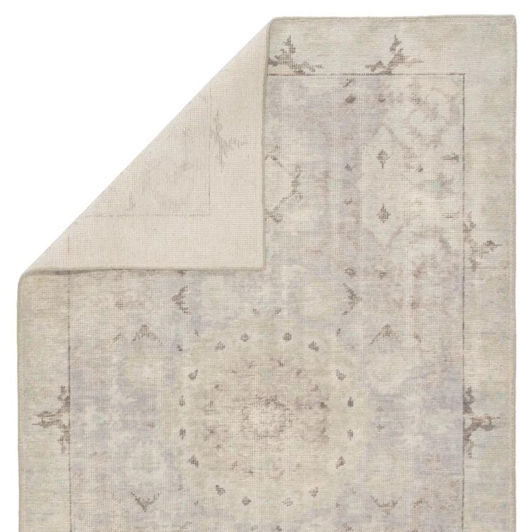 Wool Southwestern Area Rug in Gray