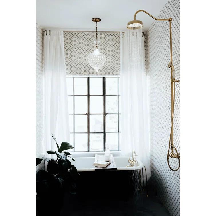 Kingston Brass Kingston Brass Vintage Tub Wall Mount Rain Drop Shower System with Hand Shower CCK6172