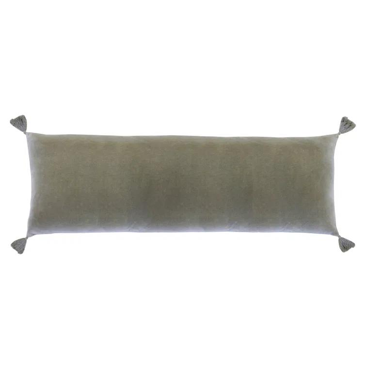 Bianca Velvet Pillow by Pom Pom at Home - Sage / Lumbar