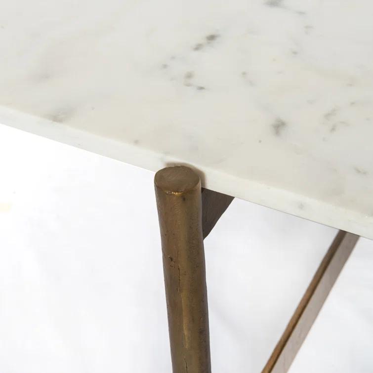 Montague Geometric Marble Coffee Table (40")