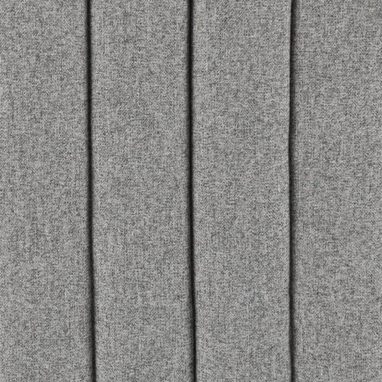 Orly Natural Gray Tufted Leather Stationary Sofa