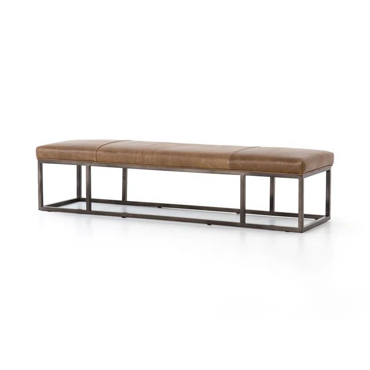 Kabina Leather Bench
