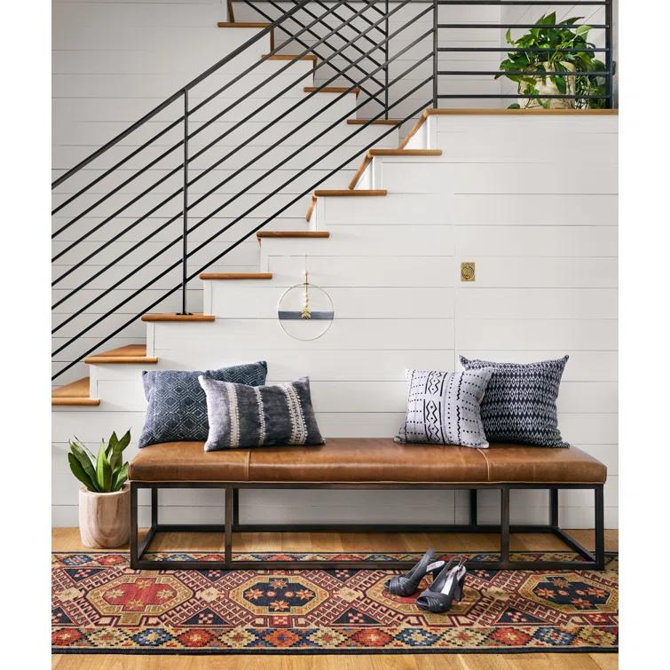 Kabina Leather Bench