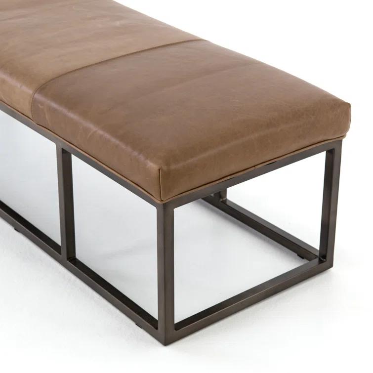Kabina Leather Bench
