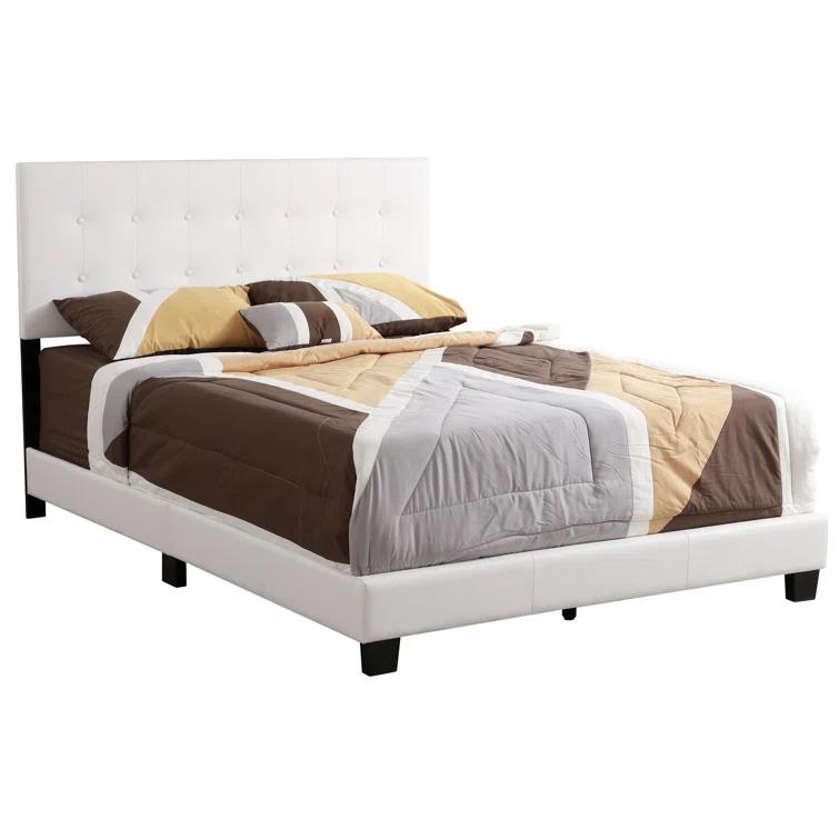 Eaton Vegan Leather Platform Bed