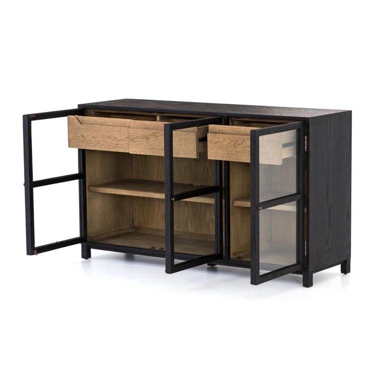 Carly Curio Sideboard - Black