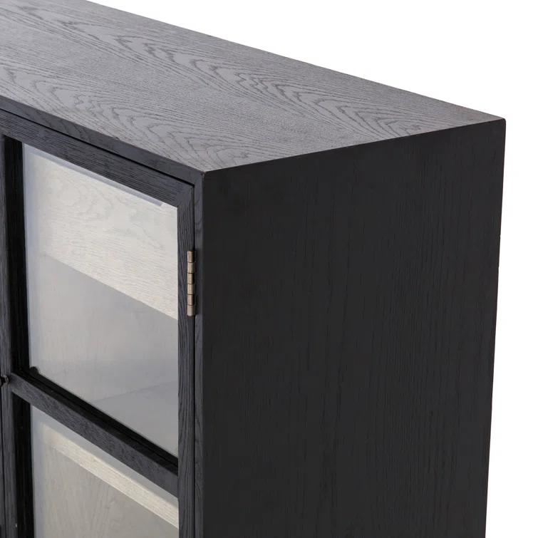 Carly Curio Sideboard - Black