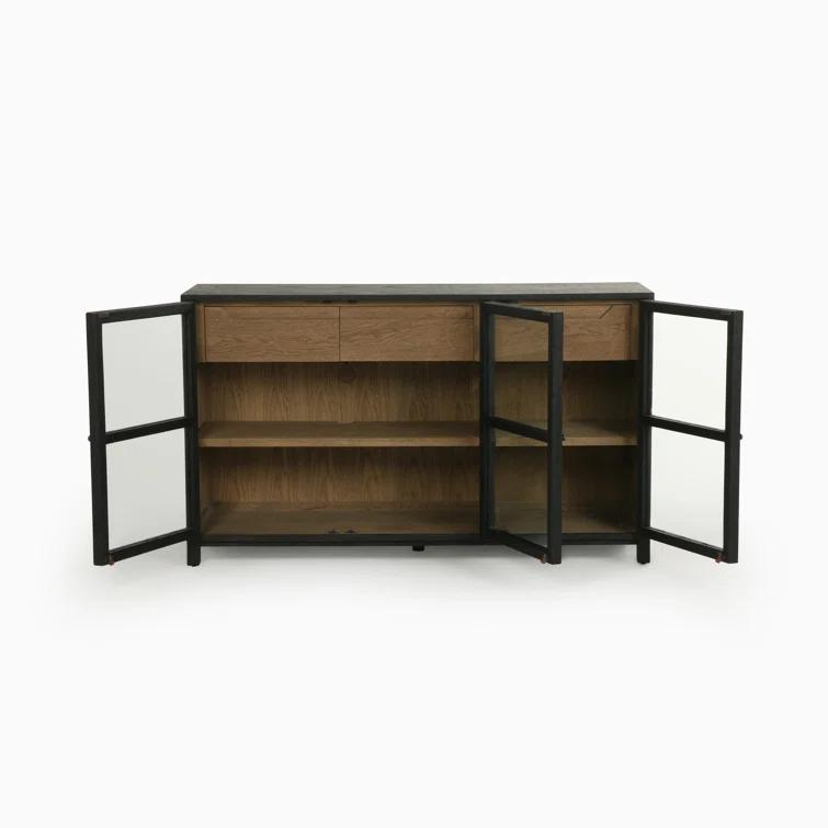 Carly Curio Sideboard - Black