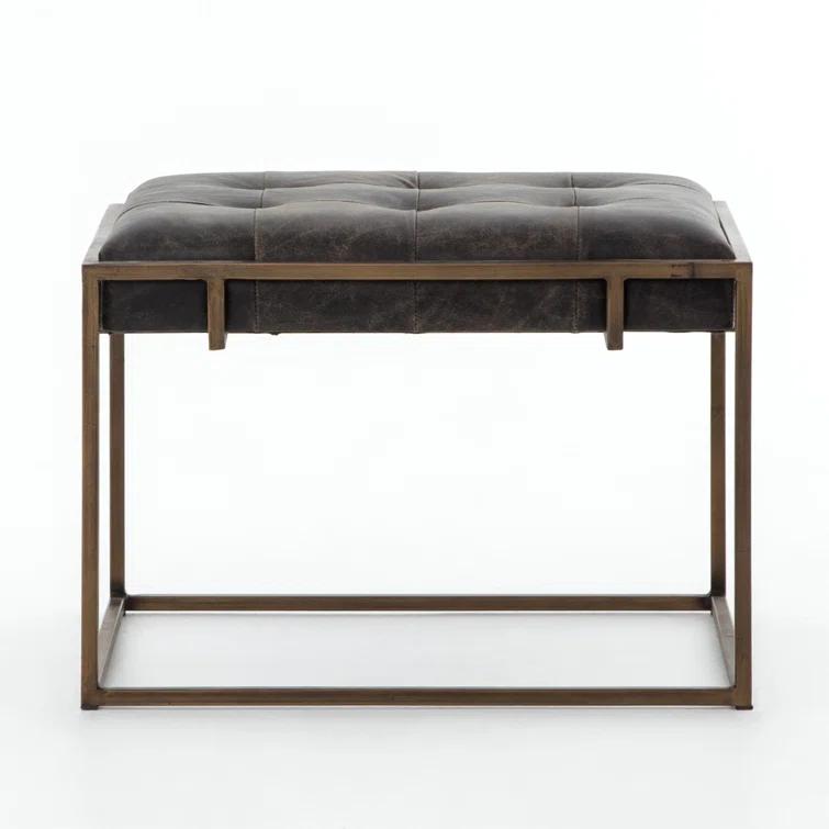 Ford Rectangular Leather End Table (23.5")