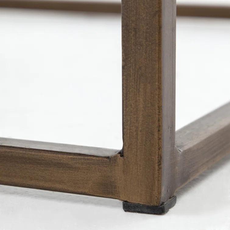 Ford Rectangular Leather End Table (23.5")