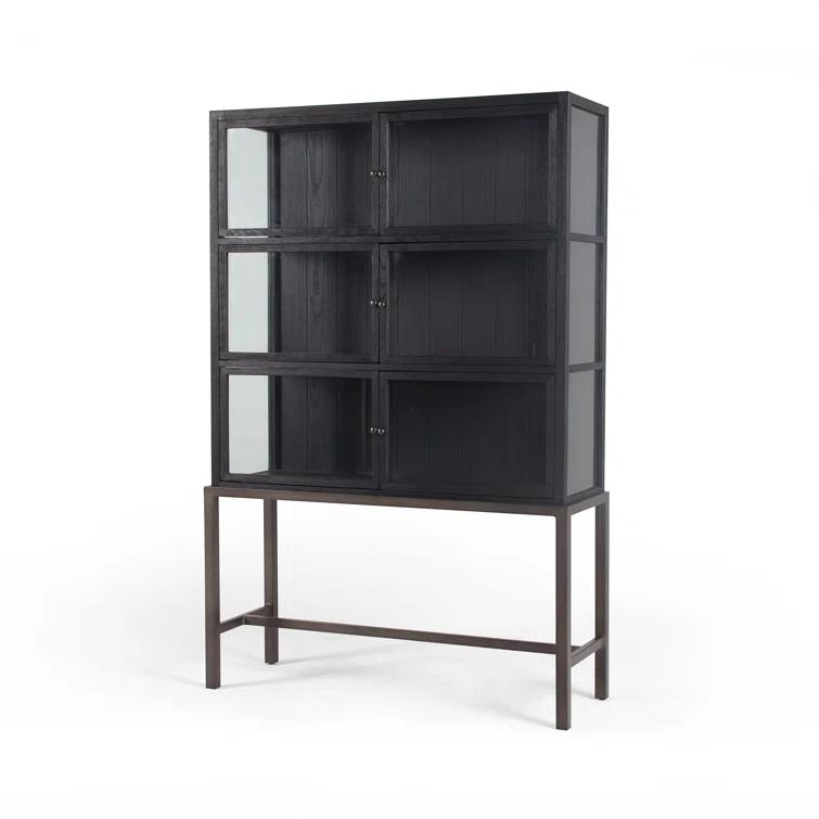 Curio Tall Cabinet (45.75") - Drifted Black
