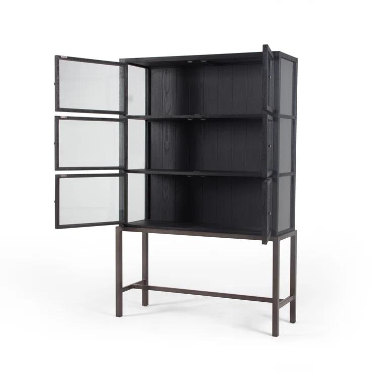 Curio Tall Cabinet (45.75") - Drifted Black
