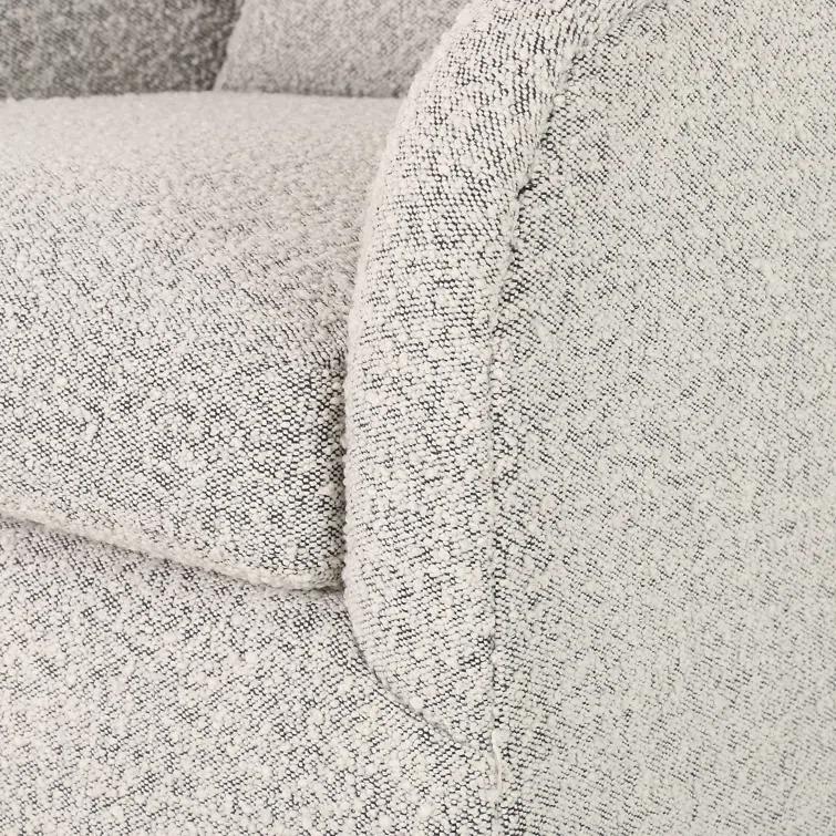 Ren Swivel Chair - Gray Boucle