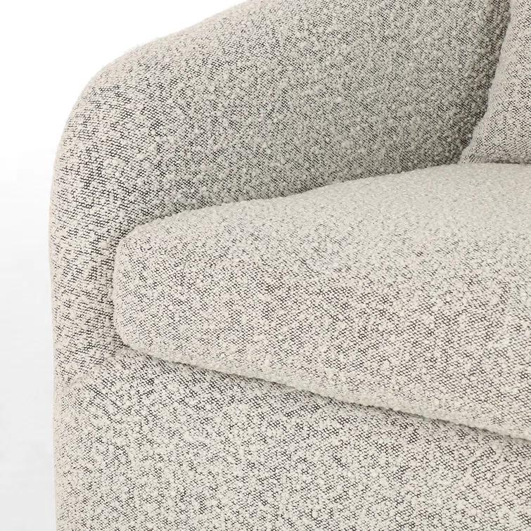 Ren Swivel Chair - Gray Boucle