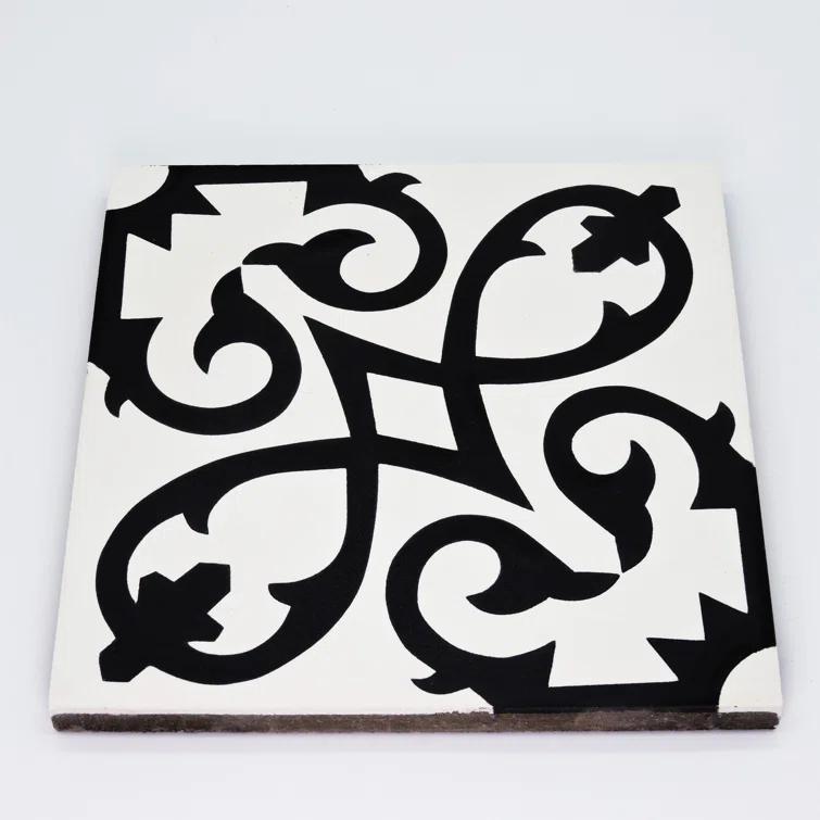 Moroccan Mosaic Orika 8" x 8" Cement Patterned Wall & Floor Tile