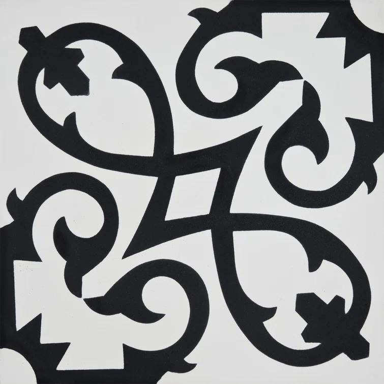 Moroccan Mosaic Orika 8" x 8" Cement Patterned Wall & Floor Tile