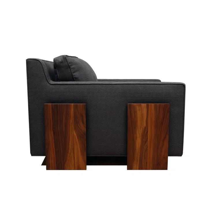35" Wide Tufted Velvet Armchair