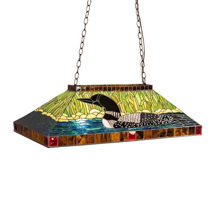 Rustic Lodge 3 - Light Mahogany Bronze Pool Table Lights Pendant
