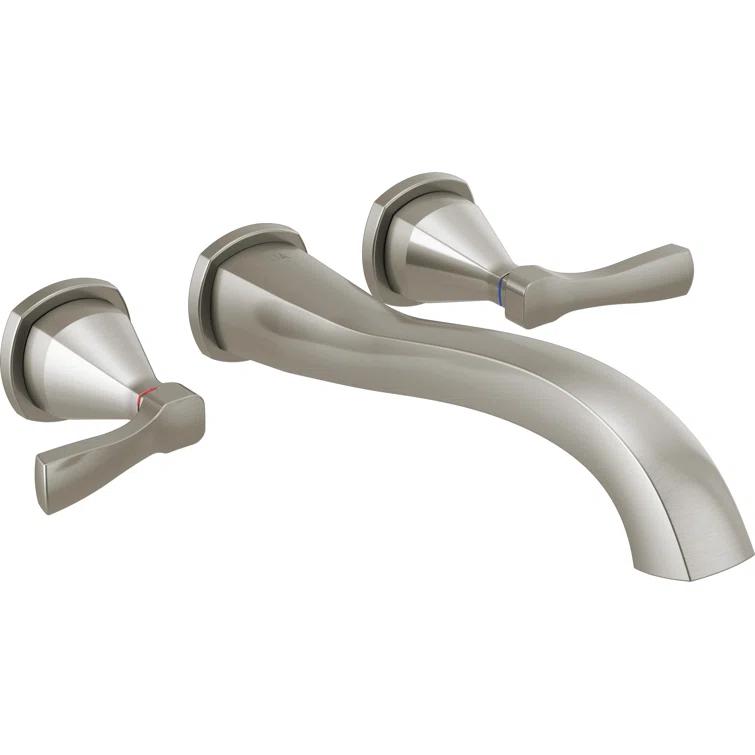 Stryke Double Handle Wall Mounted Tub Spout Trim